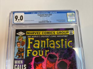 Fantastic Four (1982) # 244 (CGC 9.0 WP) 1st App Nova (Frankie Raye)