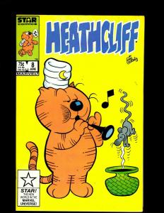 Lot of 12 Heathcliff! Marvel Comic Books #1 2 3 4 6 7 8 9 11 13 16 17 J344