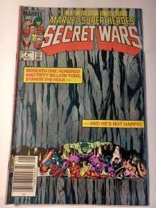 Marvel Super Heroes Secret Wars #4 VG+ Newsstand Marvel Comics c272