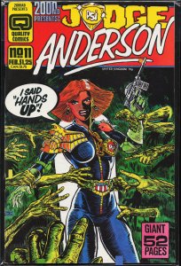2000 AD Presents #11 (1987) Anderson PSI Division