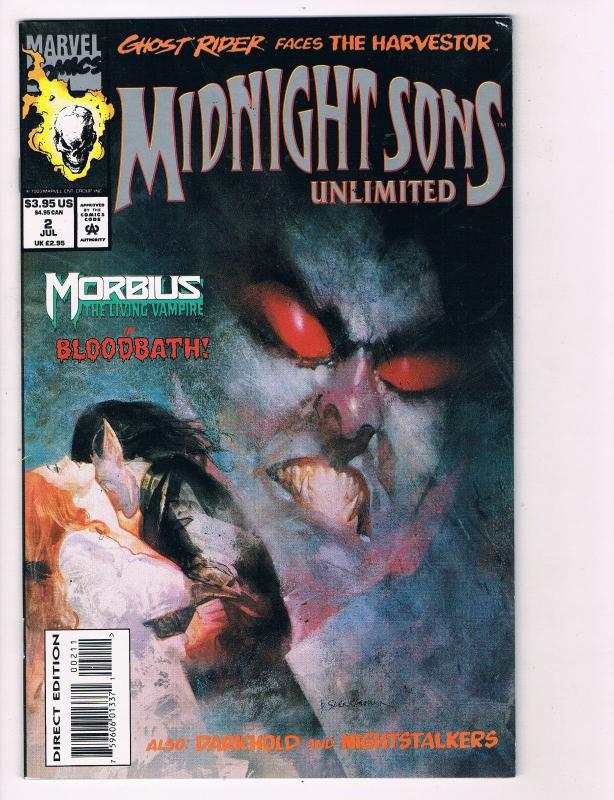 Midnight Sons Unlimited # 2 Marvel Comic Books Ghost Rider Johnny Blaze!!!!! S56