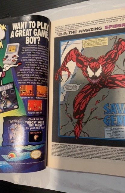 The Amazing Spider-Man #361 (1992) newstand 1st carnage