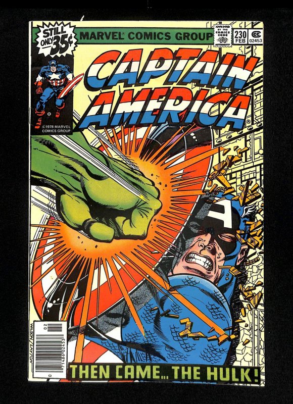 Captain America #230 Then Came... The Hulk! Bob Layton Cover Art!