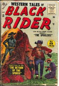 Western Tales Of Black Rider #28 1955-Atlas-John Severin -Spider Returns-G