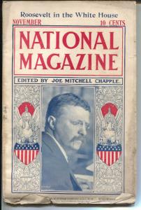 National Magazine 11/1901-Teddy Roosevelt-pulp fiction-Turkish harem-G/VG