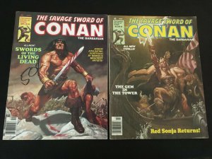 THE SAVAGE SWORD OF CONAN #44, 45 G Condition