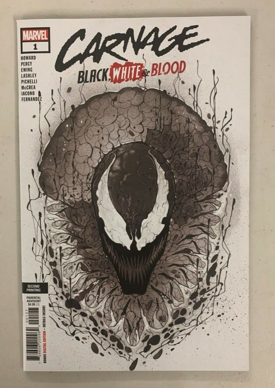 Carnage Black White Blood #1 2nd Print 1:50 Peach Momoko Variant 9.2 