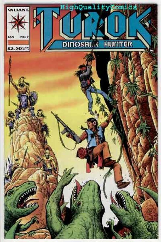 TUROK, DINOSAUR HUNTER 6 7 8, NM+, Valiant, T-Rex, Tim Truman, 1993, Dinosaurs