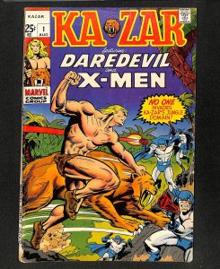 Ka-Zar (1970) #1 Daredevil X-Men!