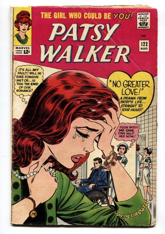 Patsy Walker #122 COMIC BOOK 1965-Marvel silver age- wheelchair cover