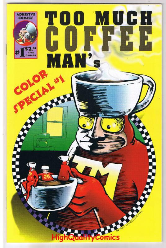 TOO MUCH COFFEE MAN Color Special #1, NM+, 1st, 1996, more indies in store