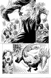 ROB DURHAM original CAVEWOMAN published art, Toy Story, Dinosaur, Pg 18, 11