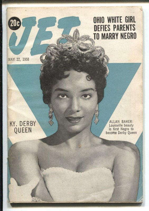 Jet  5/22/1958-Allan Baker-African-American culture-G Girls-VG