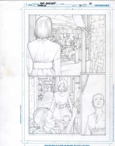 Katana #2 pg 14  DC New 52-Justice League Original Penciled art by ALEX SANCHEZ 