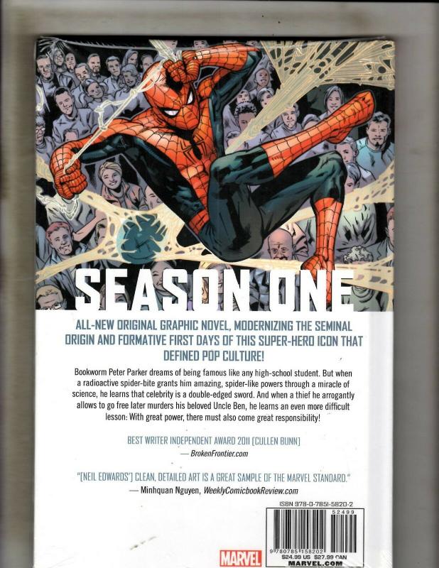 Spider-Man Season One Marvel Comic Book HARDCOVER Graphic Novel SEALED J346 