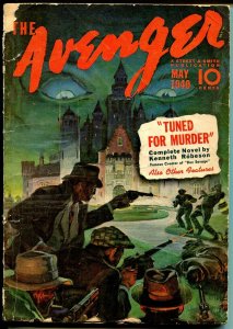 PULP:  Avenger 5/1940-Thrilling-Kenneth Robeson-classic hero pulp-VG-