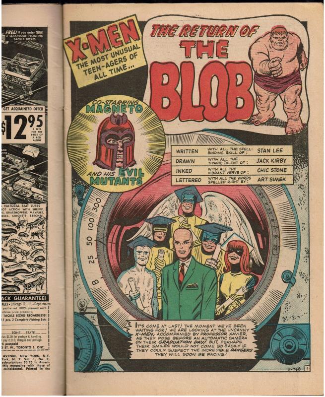 X-Men #7, 1st appearance of Cerebro, 3.0 or Better