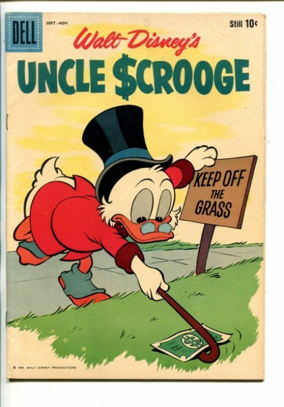 UNCLE SCROOGE #31-1960-DELL-CARL BARKS ART-vf 