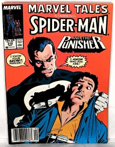 Marvel Tales #218 Newsstand Edition (1988) Spider-Man Punisher Marvel    #EB1109