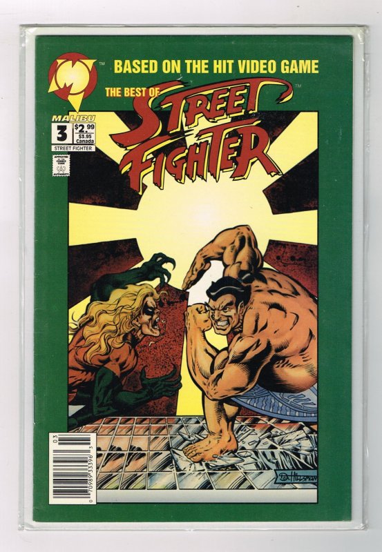 The Best of Street Fighter #3 (1993) Malibu Comics NEWSSTAND COPY