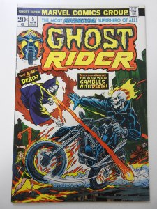 Ghost Rider #5 (1974) VG/FN Condition! MVS intact! moisture stain on spine