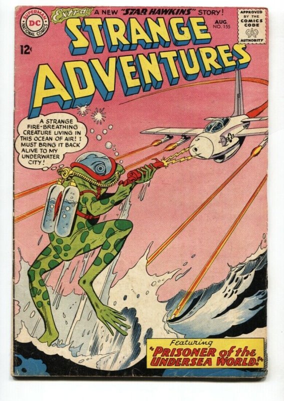 Strange Adventures #155 1963- Frog monster cover- Undersea World VG