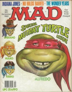 ORIGINAL Vintage Dec 1989 Mad Magazine #291 TMNT Indiana Jones Wonder Years