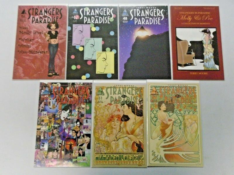 Strangers in Paradise run #46 to #59 - 14 different books - 8.0 - 2001