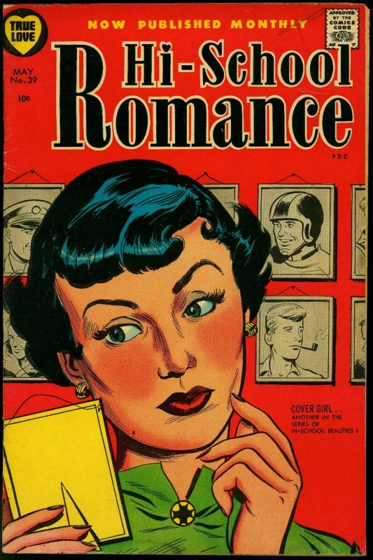 Hi-School Romance #39 1955- Harvey Comics- Cover Girl VG+