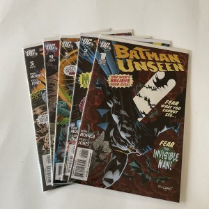 Batman Unseen 1 2 3 4 5 Lot Run Set Near Mint Nm Dc