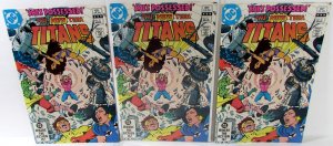 The New Teen Titans Lot of 3 #17 x3 1982 DC 9.2 NM- Nightwing Wonder Girl Comics