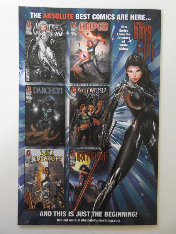 White Widow #3 Metal Cover Variant NM- Condition! Signed no cert