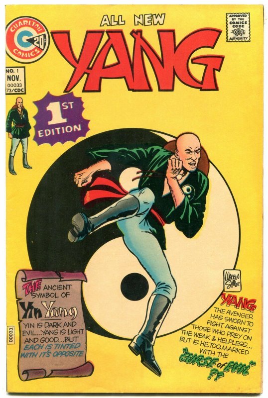 Yang #1 1973- Charlton Comics- Martial Arts superhero VF