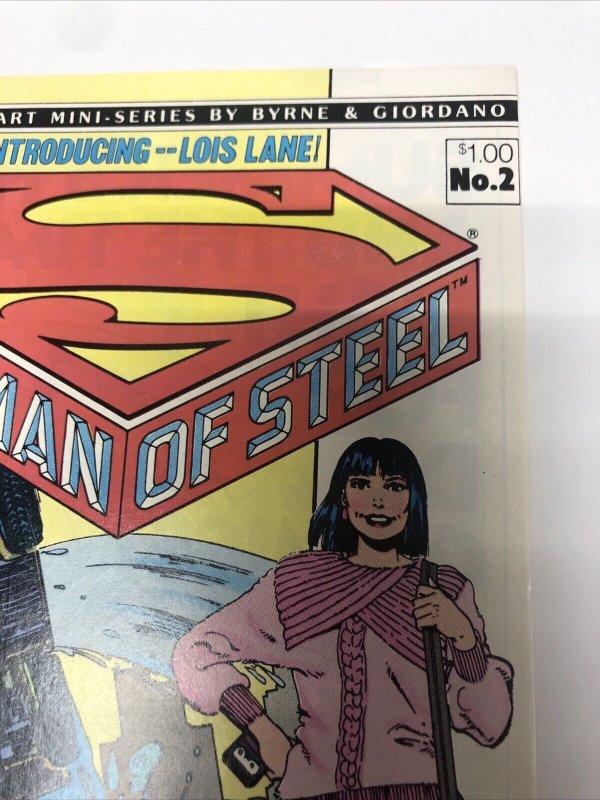 The Man Of Steel(1986) # 2 (VF/NM) Canadian Price Variant • CPV • John Byrne