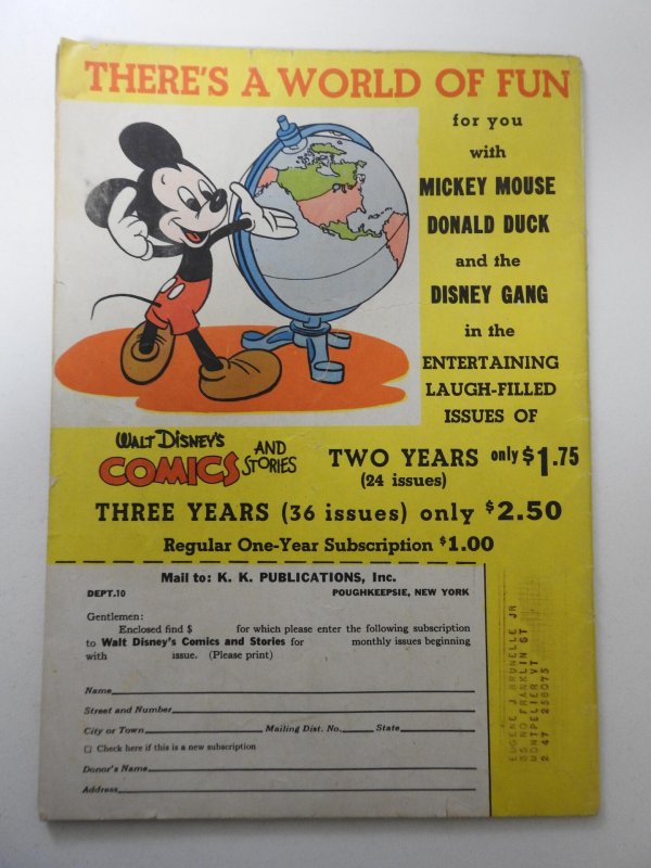 Walt Disney's Comics & Stories #49 (1944) VG Condition moisture stain
