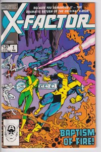 X-FACTOR #1 (Feb 1986) VFNM 9.0, white!