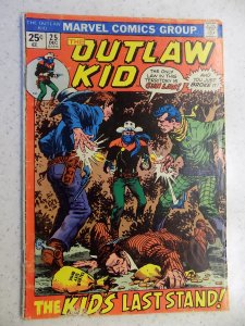 OUTLAW KID # 25 MARVEL BRONZE WESTERN ACTION ADVENTURE GUN GD/VG