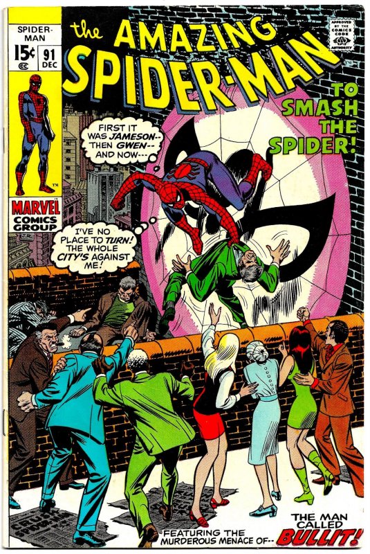 AMAZING SPIDER-MAN 91 & 92 (1970) 8.0 VF  Gil Kane!! John Romita!! ICEMAN!