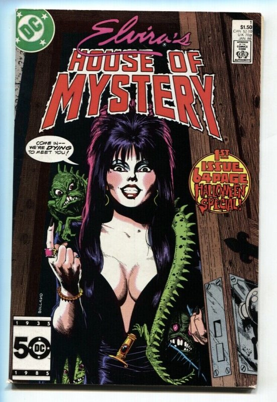 ELVIRA'S HOUSE OF MYSTERY #1 -1986 First issue comic book-VF