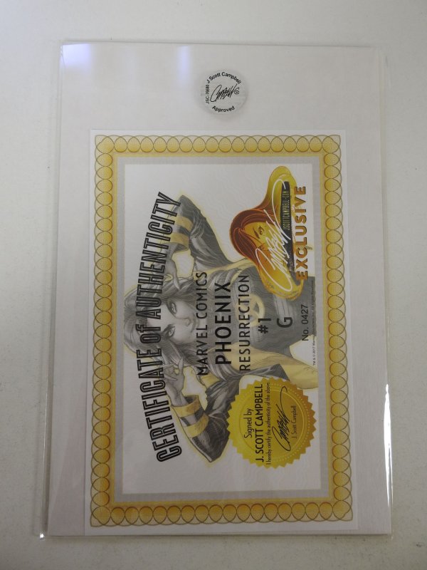 Phoenix Resurrection Campbell Cover G (2018) Signed by Campbell Cert sealed!