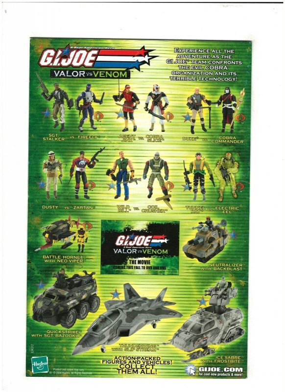 G.I. Joe ARAH #1 VF 8.0 Hasbro Comic Pack Reprint 2004 Marvel Comics 