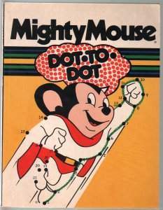 Mighty Mouse Dot To Dot 1970's-Mayfloer Books-connect the dots book-G/VG