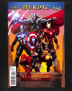 Avengers (2010) #1 1:15 Land Variant