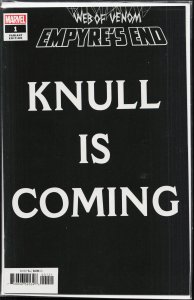 Web of Venom: Empyre's End Black Cover (2021) Venom