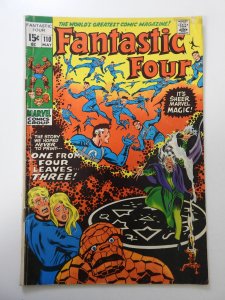 Fantastic Four #110 (1971) VG Condition moisture stain