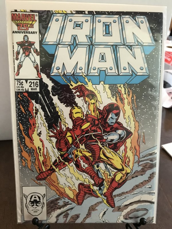 Iron Man #216  9.0 (our highest grade)  1987