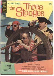 THREE STOOGES #33-1967-SLAPSTICK WACKY HUMOR-PHOTO COVER-GOLD KEY