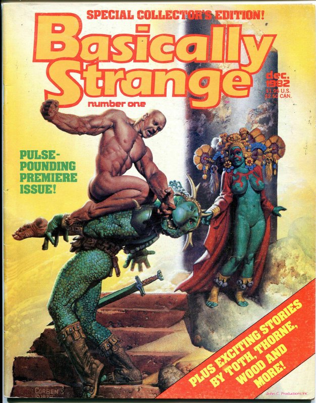 BASICALLY STRANGE #1, VG/FN, Richard Corben, Wally Wood Alex Toth 1982 Magazine 