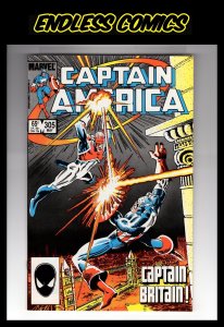 Captain America #305 (1985) CAPTAIN  BRITAIN Appearance / HCA3