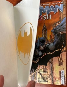 Batman #158 (2025) glow-in-dark gold logo stamp foil